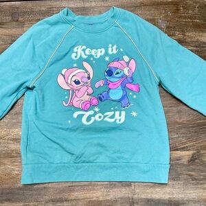 Disney Stitch Teal Sweatshirt